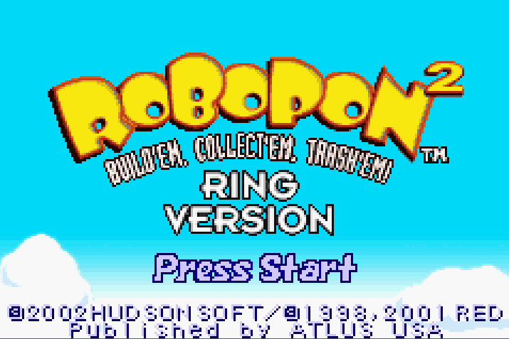 Robopon 2 Ring Version Title Screen